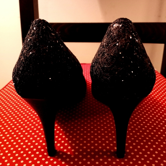 Sequin Black High heel shoes - Picture 3 of 5